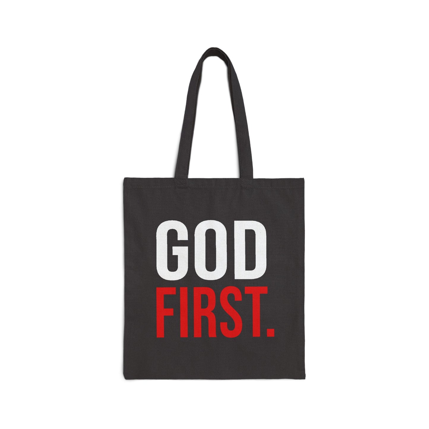 God First Canvas Tote Bag