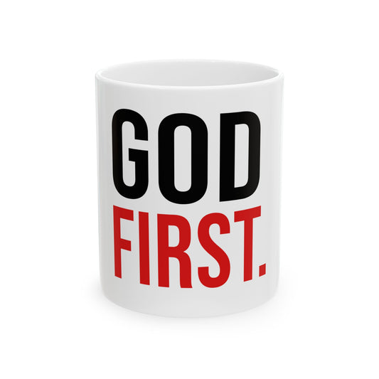 God First Ceramic Mug (11oz/15oz)